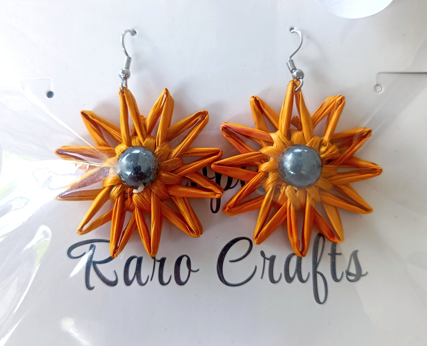 Assorted Coconut Frond/Rito Earrings Cat #1