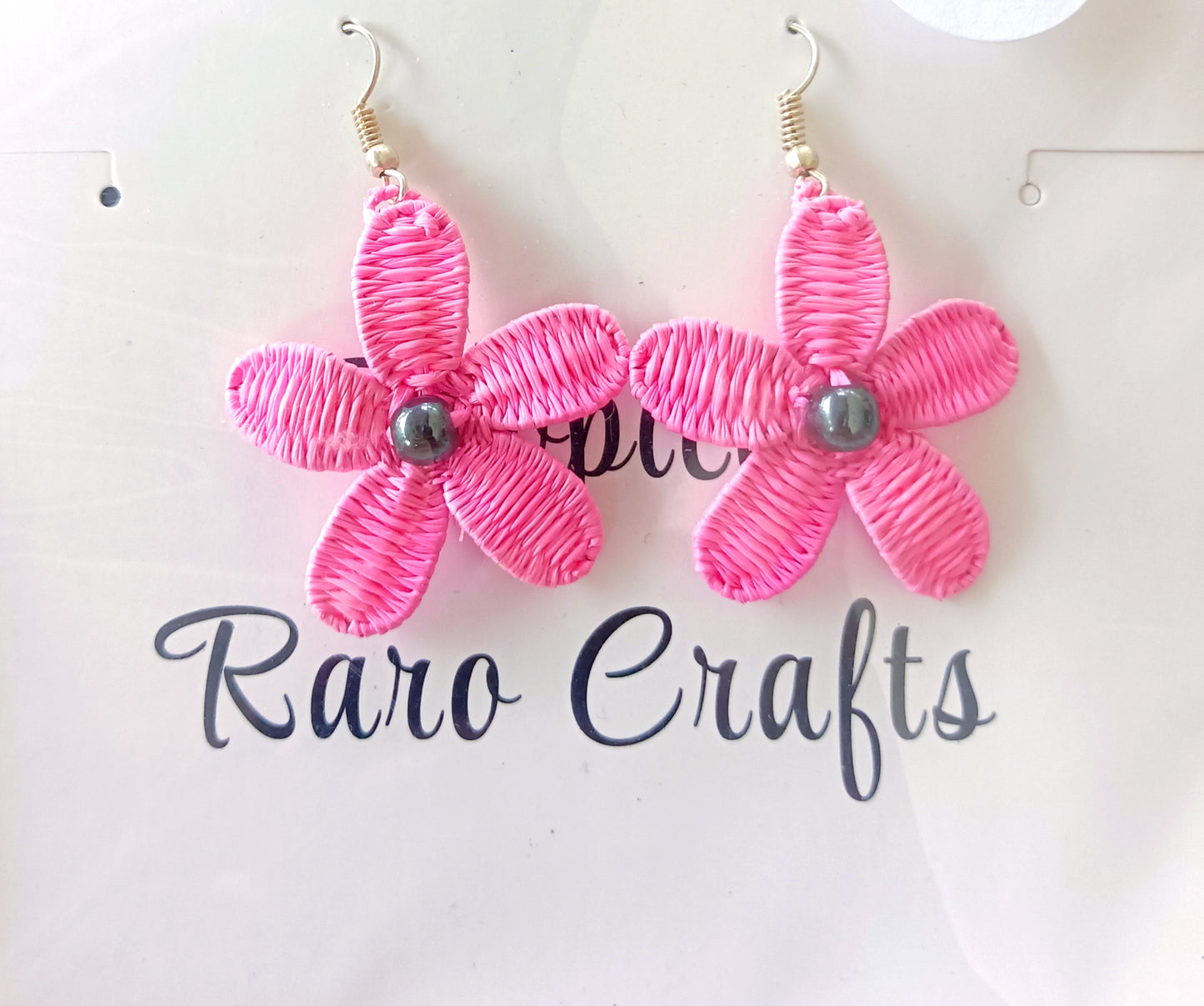 Assorted Coconut Frond/Rito Earrings Cat #1