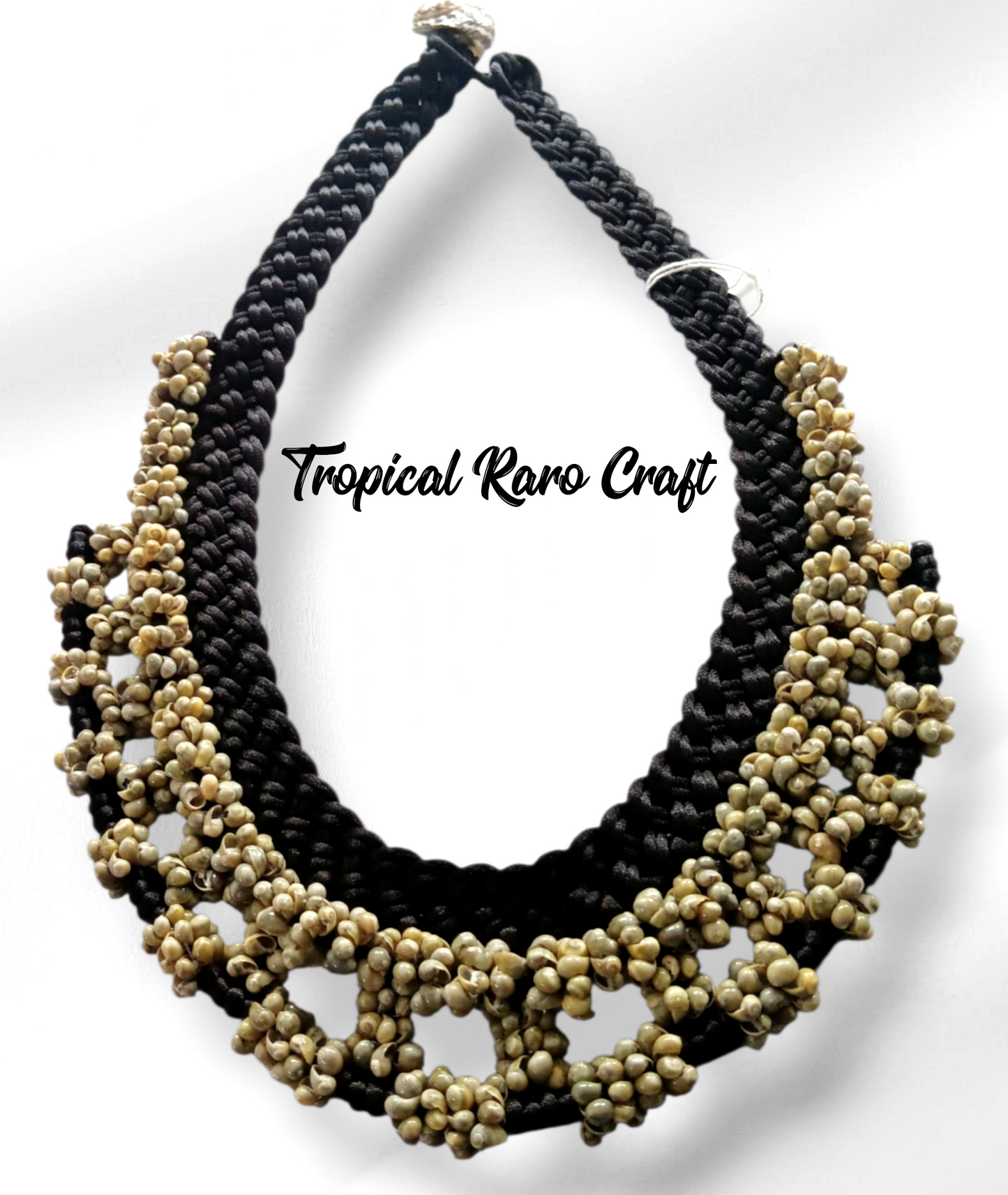 Macrame Mongo/ Wood Beads statement