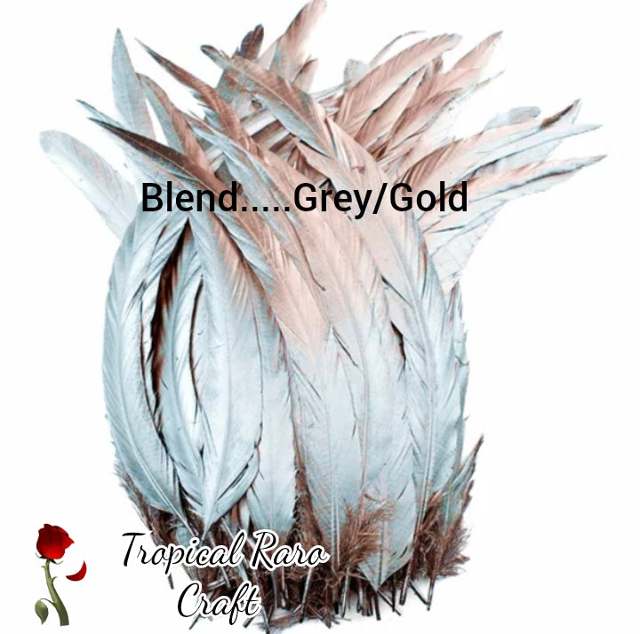 50pcs LOTS Rooster Feathers/Special Colours