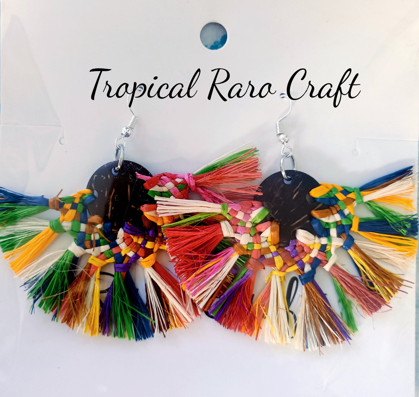 Assorted Coconut Frond/Rito Earrings Cat #2