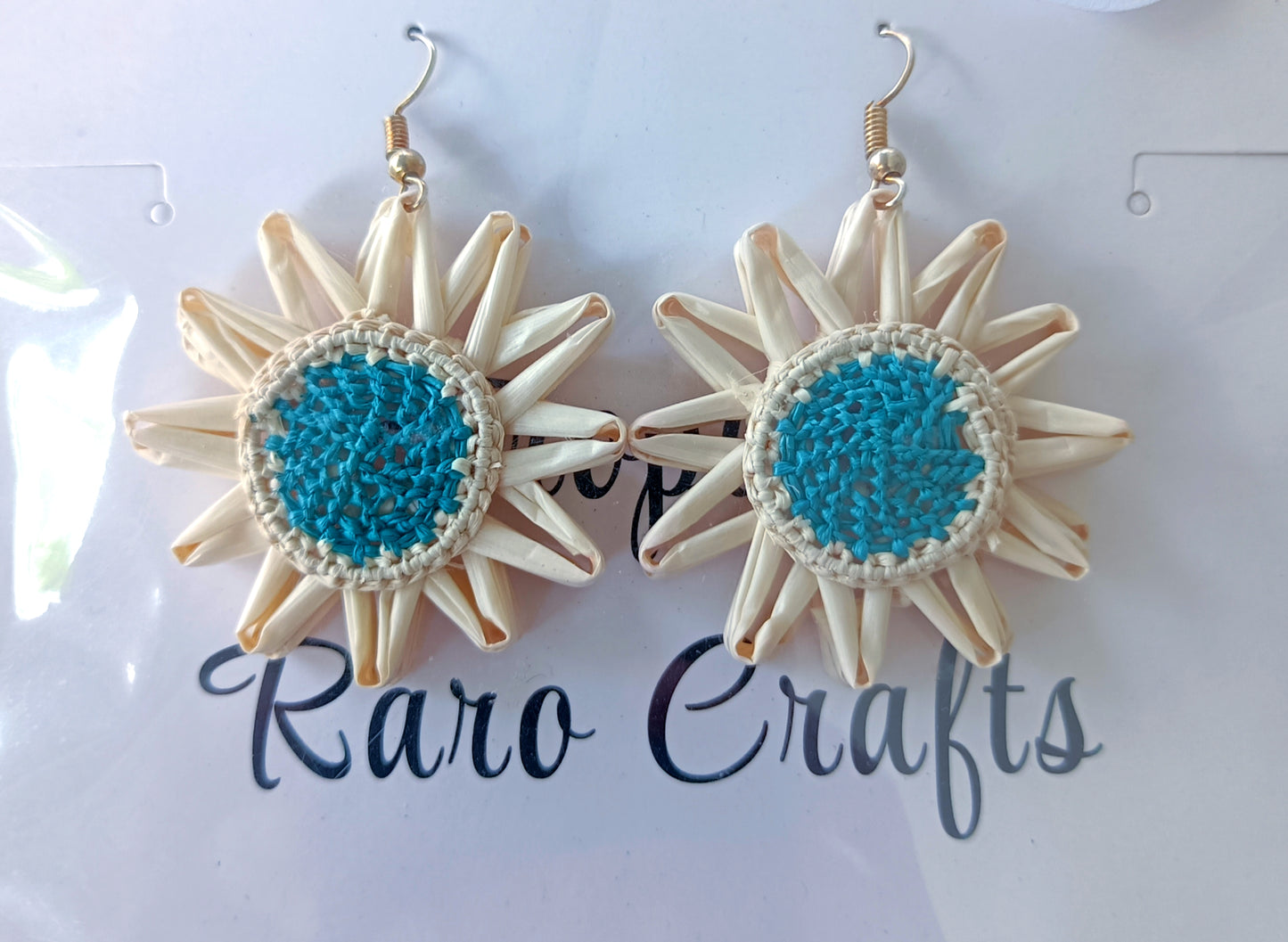 Assorted Coconut Frond/Rito Earrings Cat #1