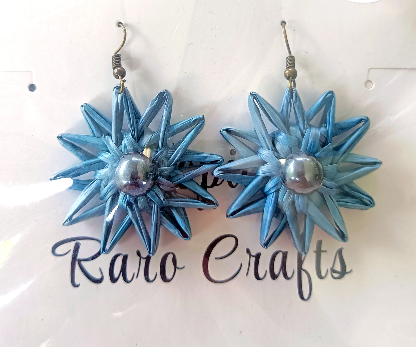 Assorted Coconut Frond/Rito Earrings Cat #1