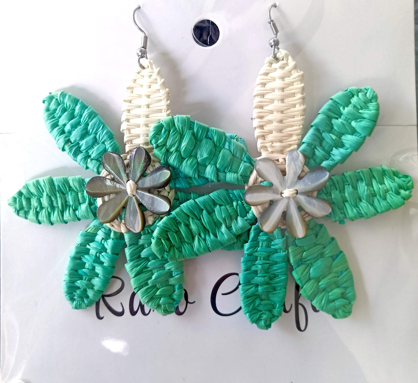 Assorted Coconut Frond/Rito Earrings Cat #1