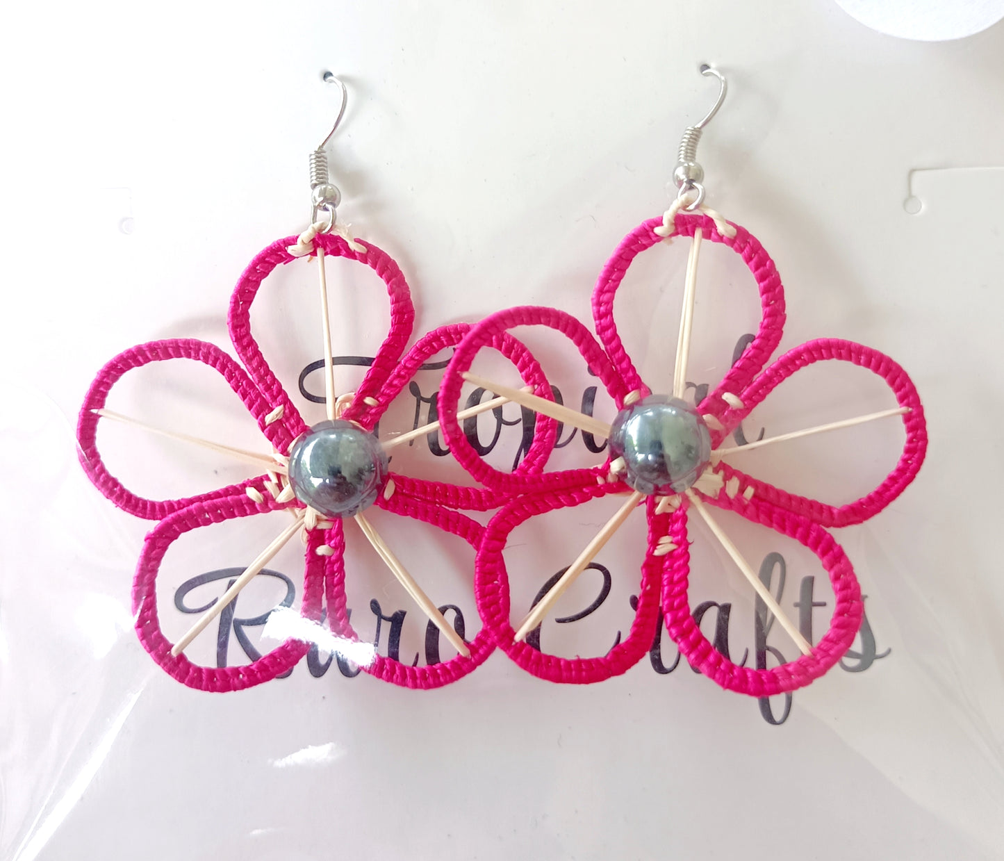 Assorted Coconut Frond/Rito Earrings Cat #1