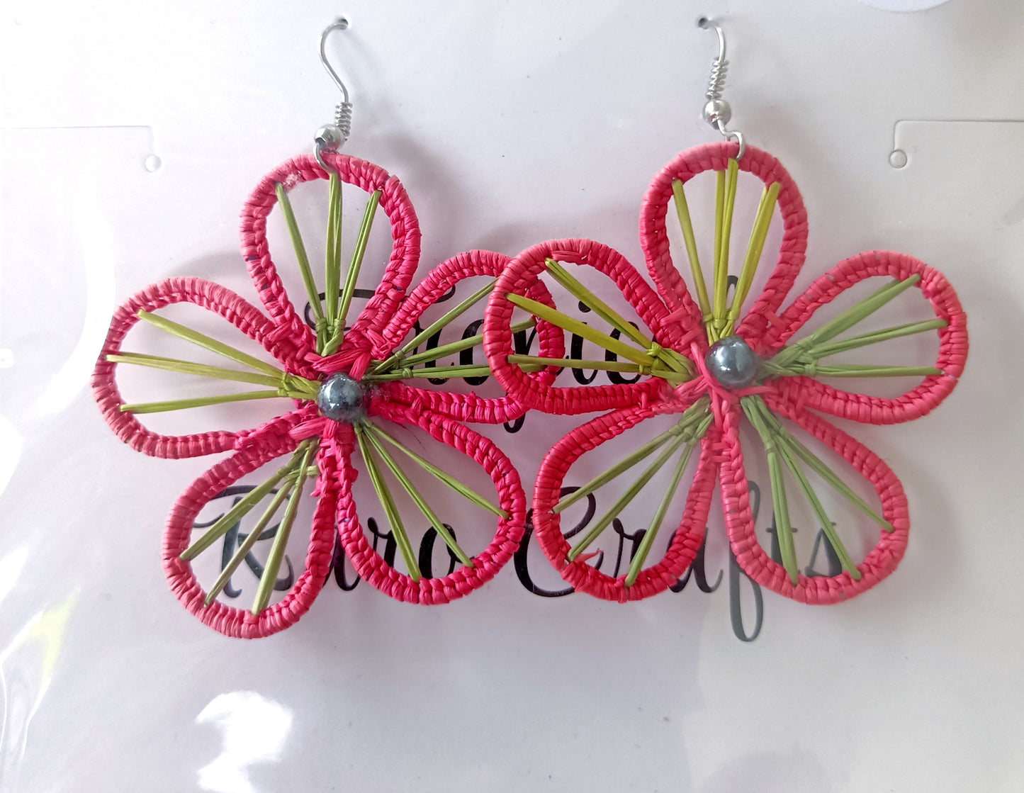 Assorted Coconut Frond/Rito Earrings Cat #1