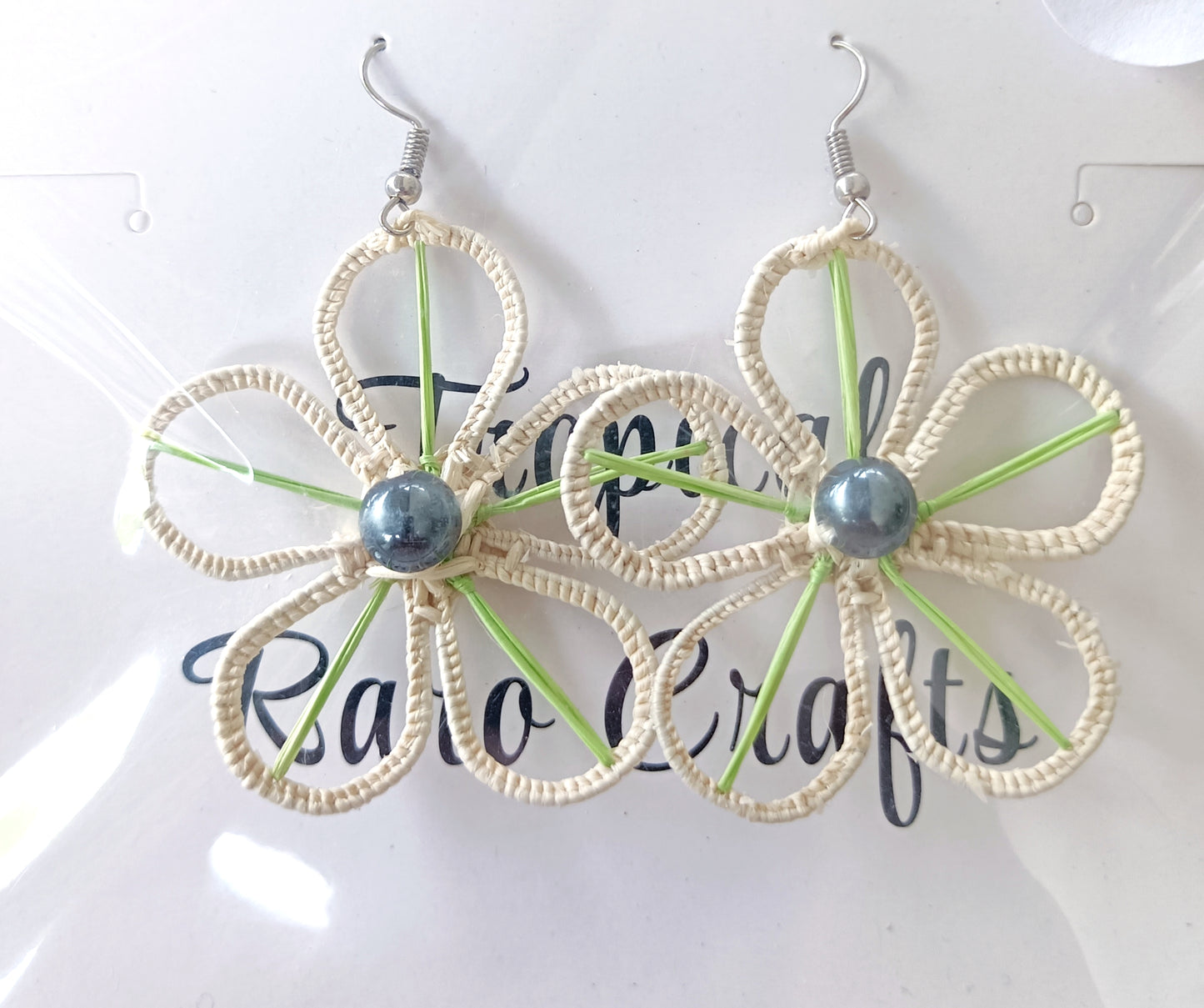 Assorted Coconut Frond/Rito Earrings Cat #1