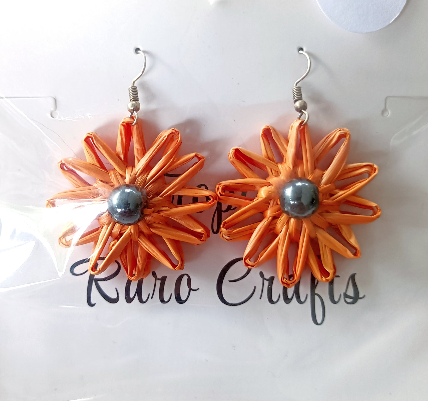 Assorted Coconut Frond/Rito Earrings Cat #1