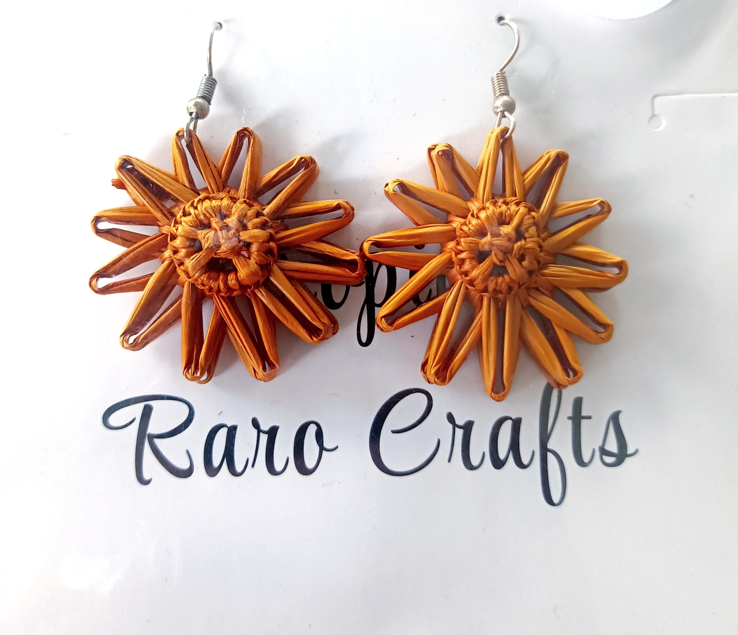 Assorted Coconut Frond/Rito Earrings Cat #1
