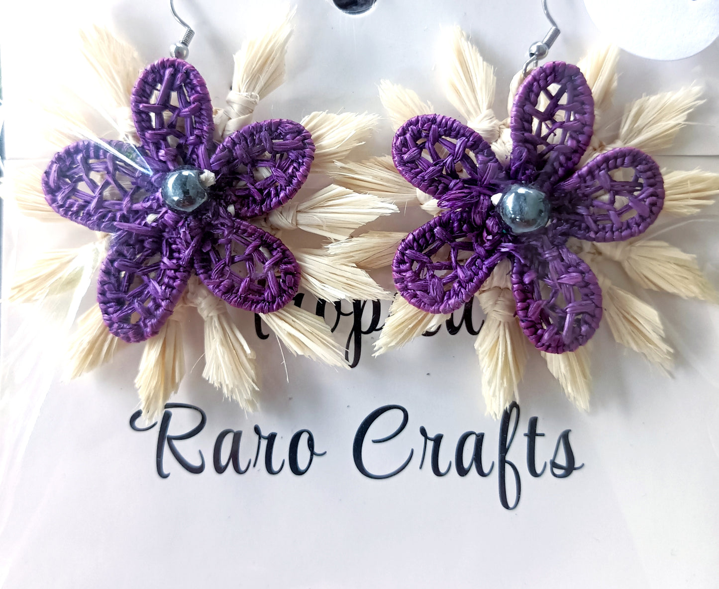 Assorted Coconut Frond/Rito Earrings Cat #1