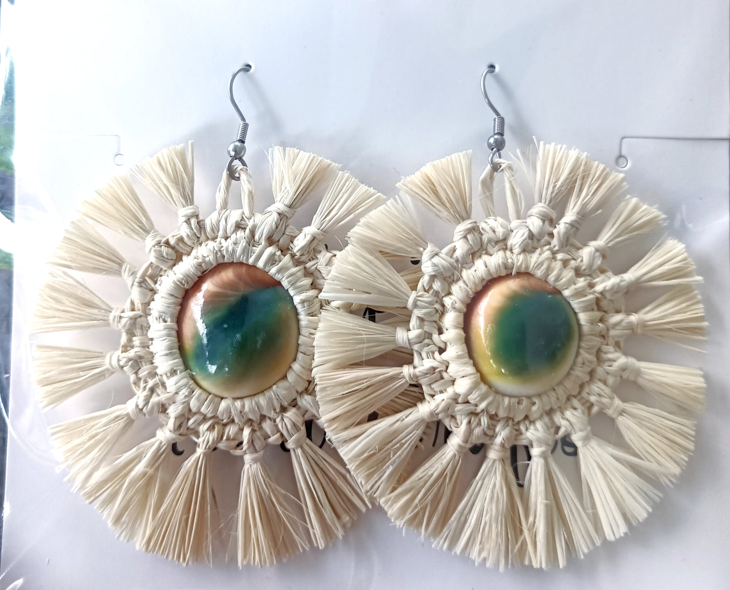 Assorted Coconut Frond/Rito Earrings Cat #1