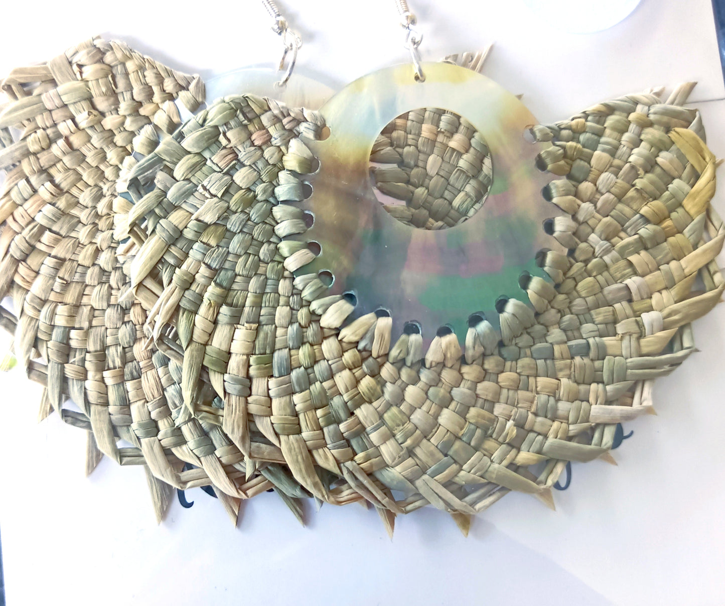 Assorted Coconut Frond/Rito Earrings Cat #1