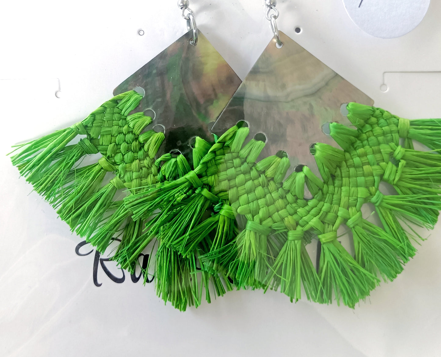 Assorted Coconut Frond/Rito Earrings Cat #1