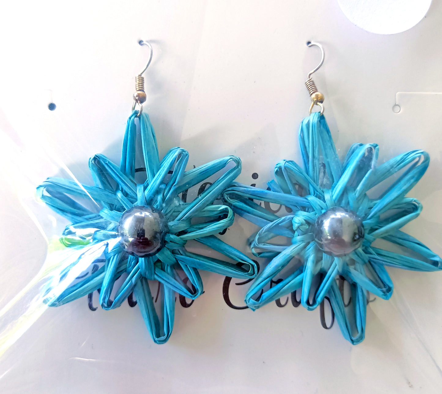 Assorted Coconut Frond/Rito Earrings Cat #1