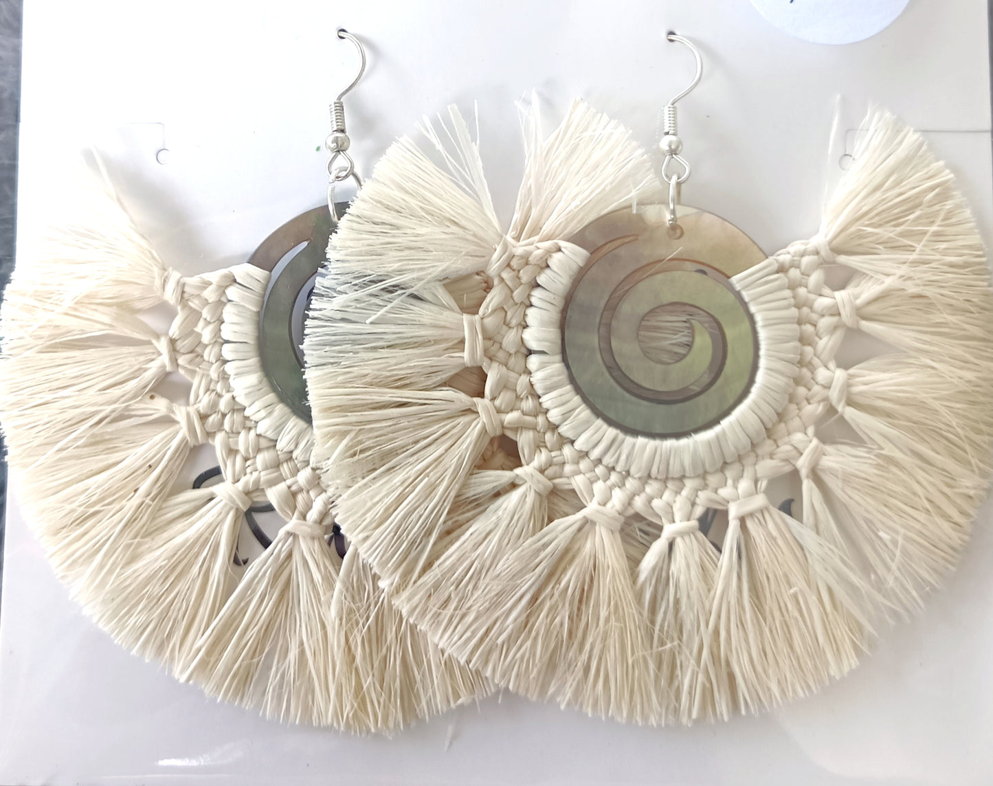 Assorted Coconut Frond/Rito Earrings Cat #1