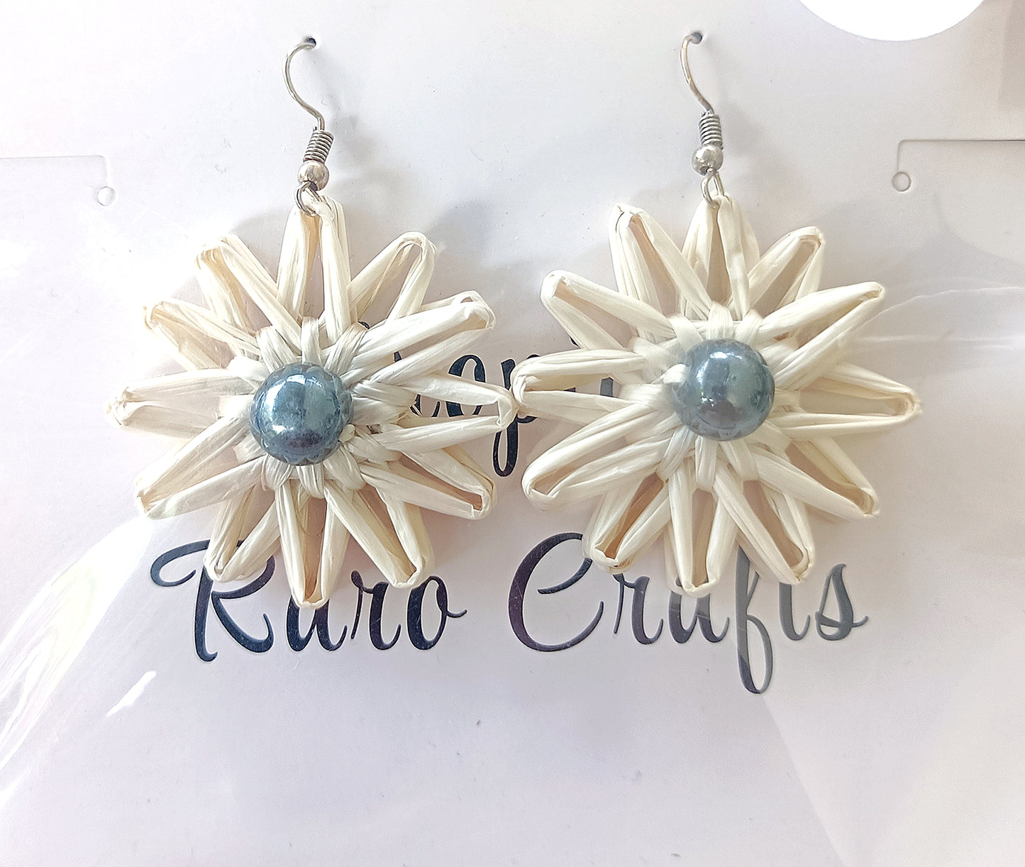 Assorted Coconut Frond/Rito Earrings Cat #1