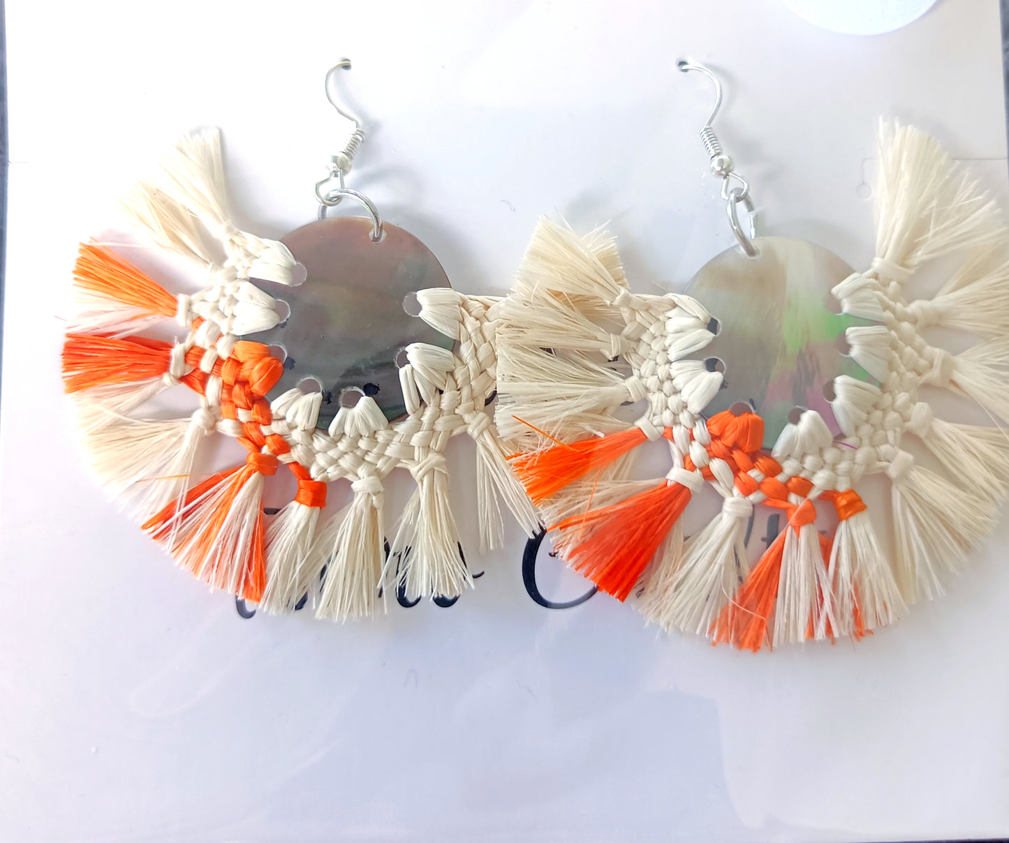 Assorted Coconut Frond/Rito Earrings Cat #1