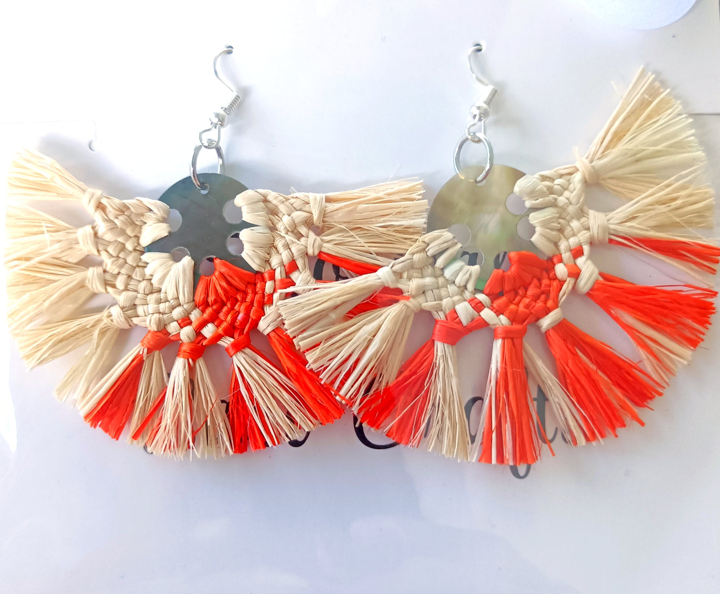 Assorted Coconut Frond/Rito Earrings Cat #1