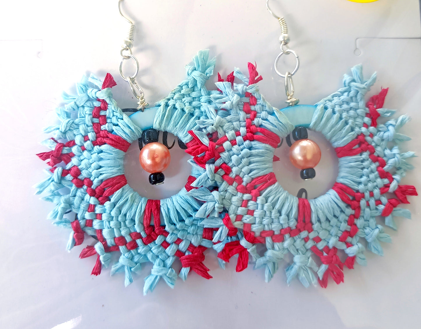 Assorted Coconut Frond/Rito Earrings Cat #1