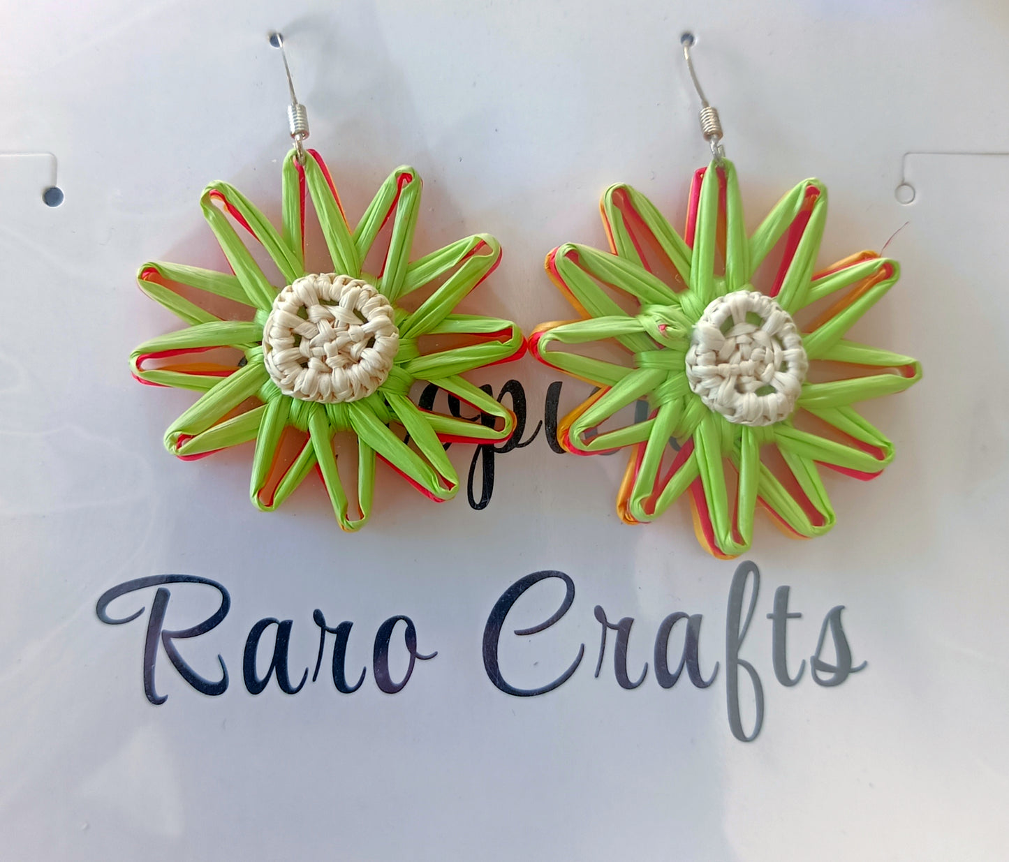 Assorted Coconut Frond/Rito Earrings Cat #1