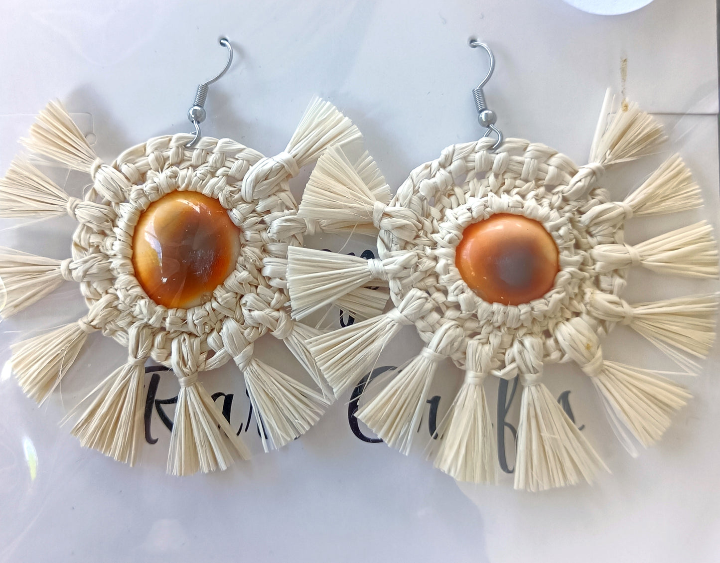 Assorted Coconut Frond/Rito Earrings Cat #1