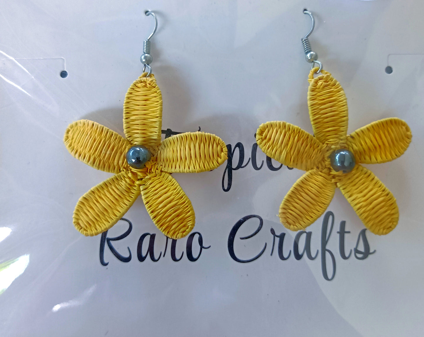Assorted Coconut Frond/Rito Earrings Cat #1