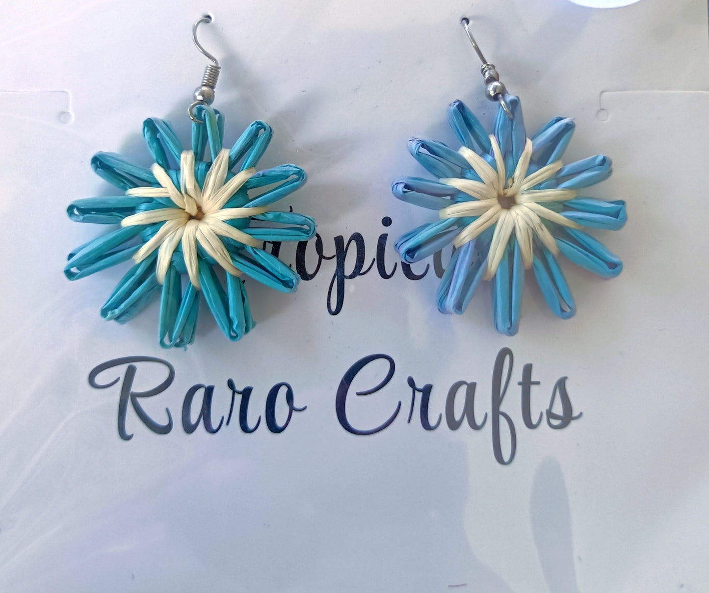 Assorted Coconut Frond/Rito Earrings Cat #1