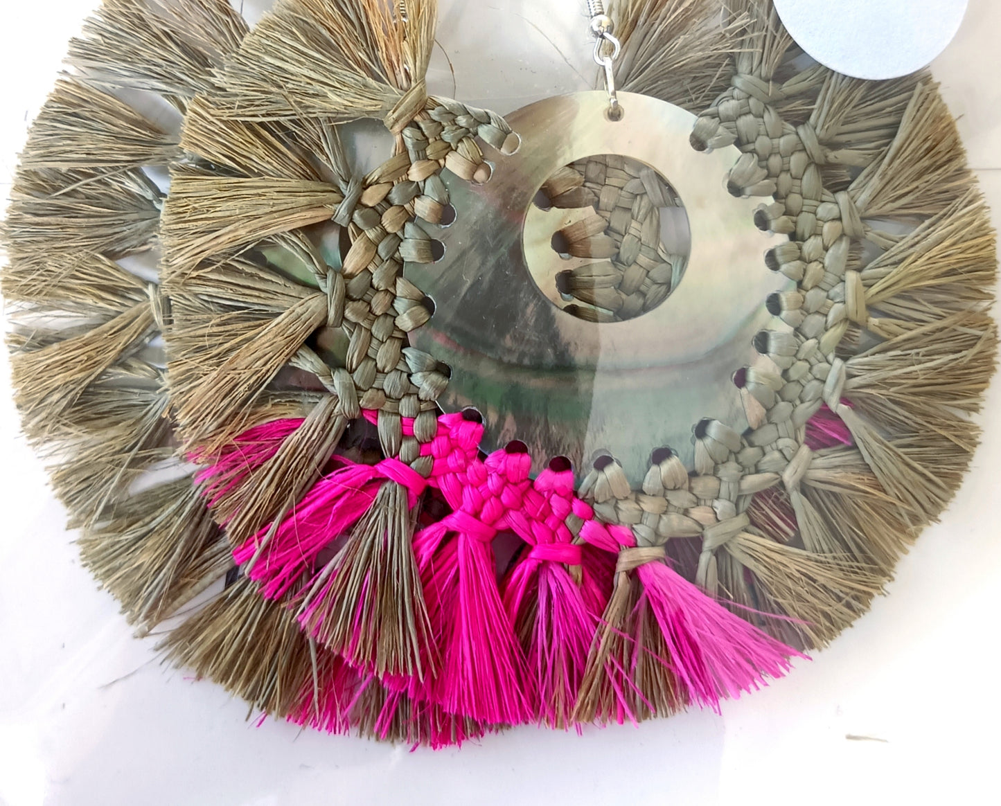 Assorted Coconut Frond/Rito Earrings Cat #1