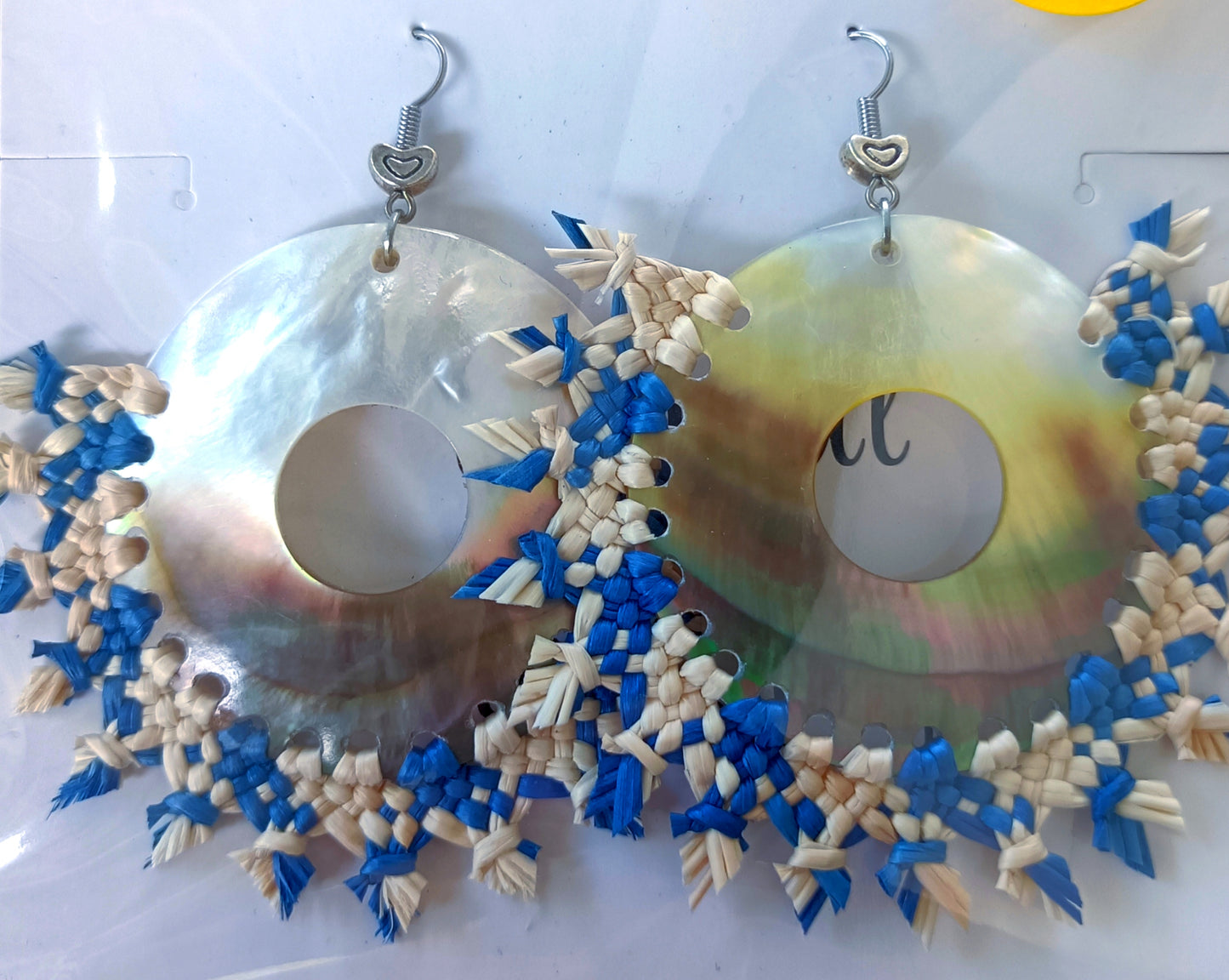 Assorted Coconut Frond/Rito Earrings Cat #1