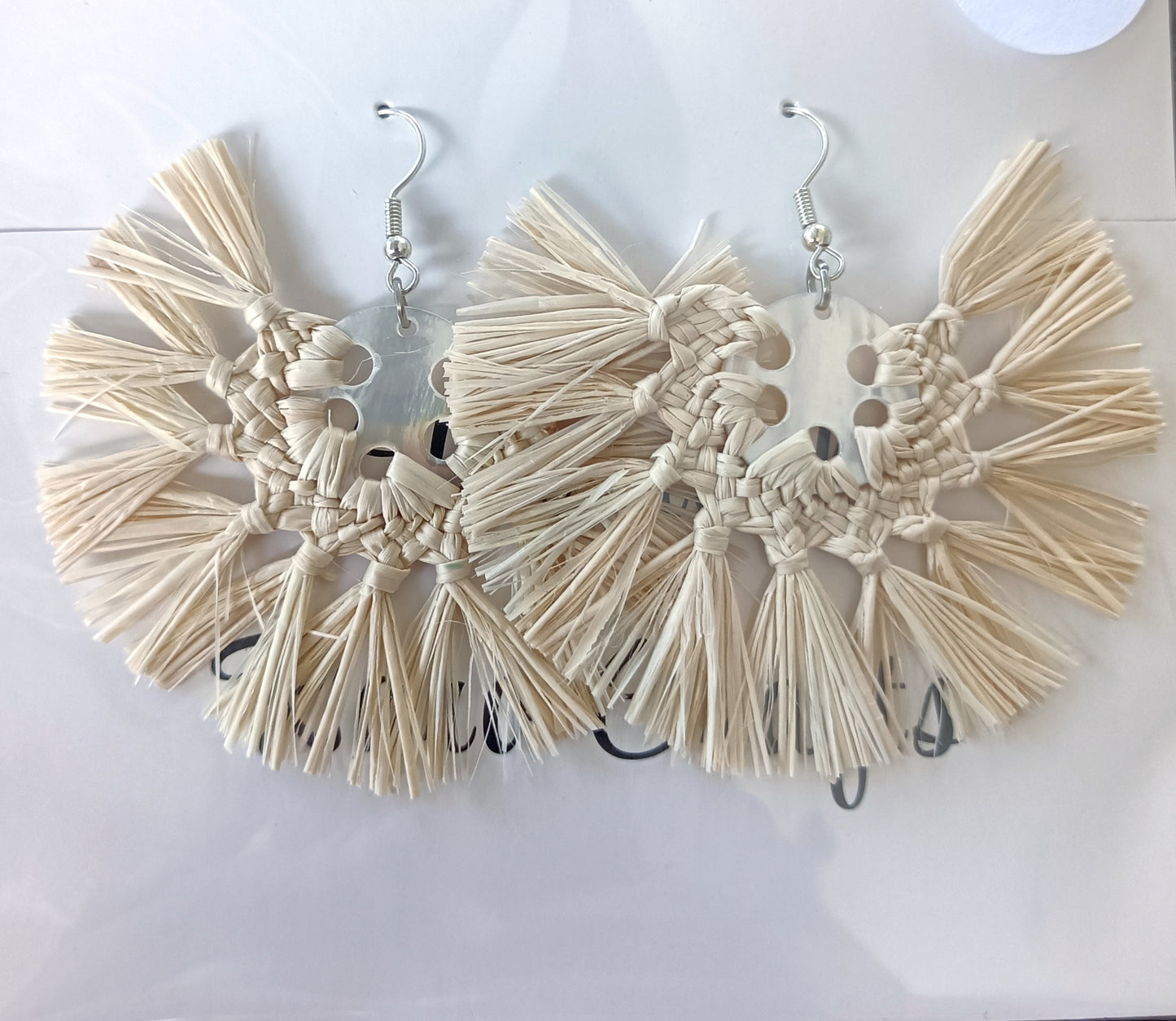 Assorted Coconut Frond/Rito Earrings Cat #1