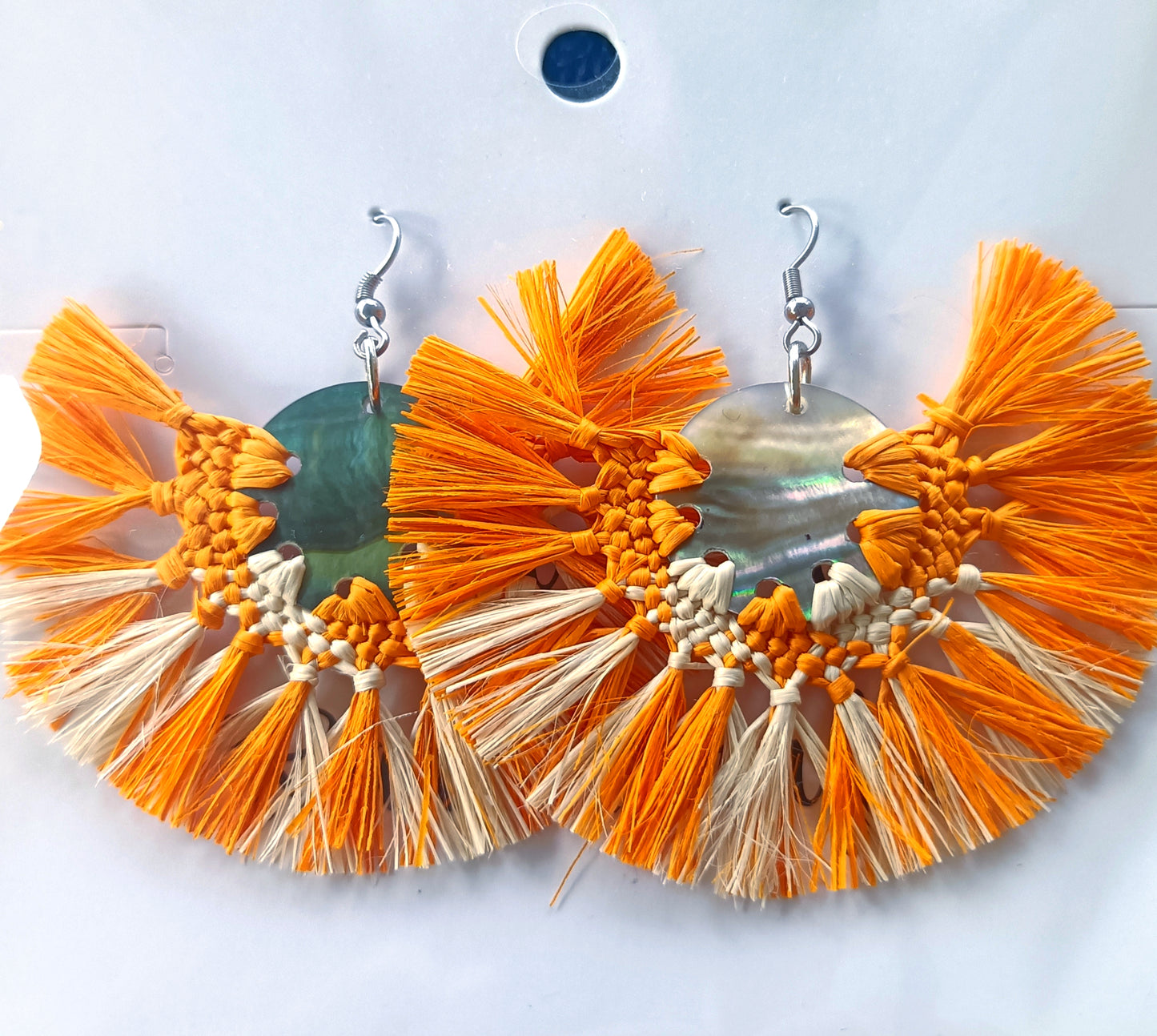 Assorted Coconut Frond/Rito Earrings Cat #1