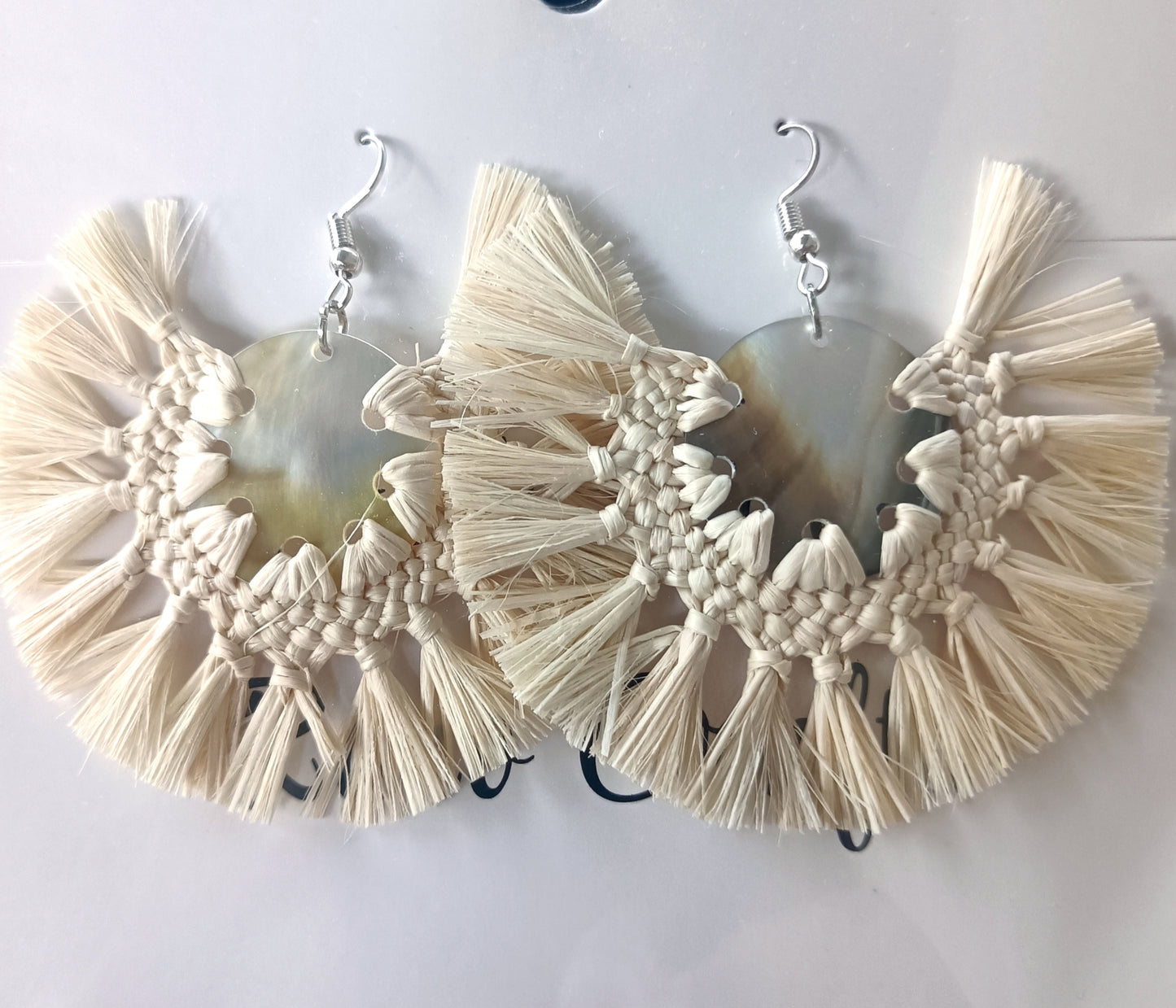 Assorted Coconut Frond/Rito Earrings Cat #1