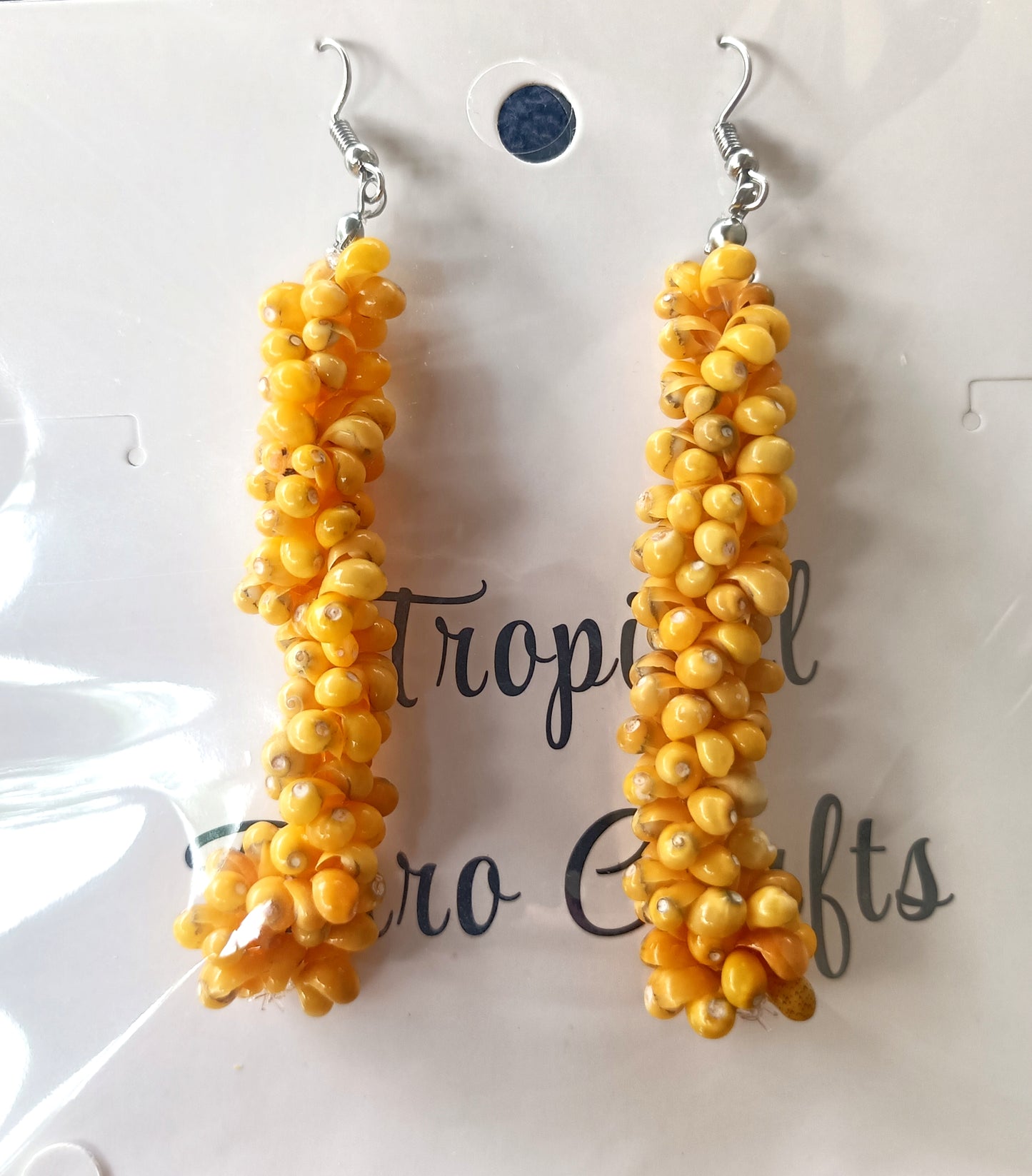 Assorted Coconut Frond/Rito Earrings Cat #1