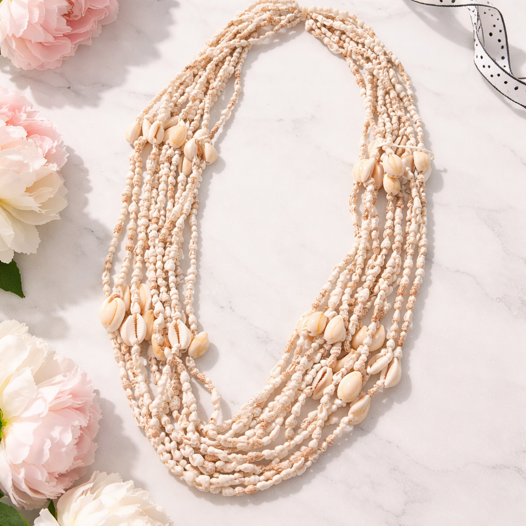 Bundle of 12 Mixed sea-shell Necklace