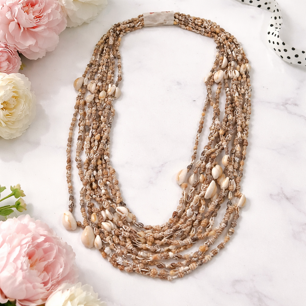 Bundle of 12 Mixed sea-shell Necklace
