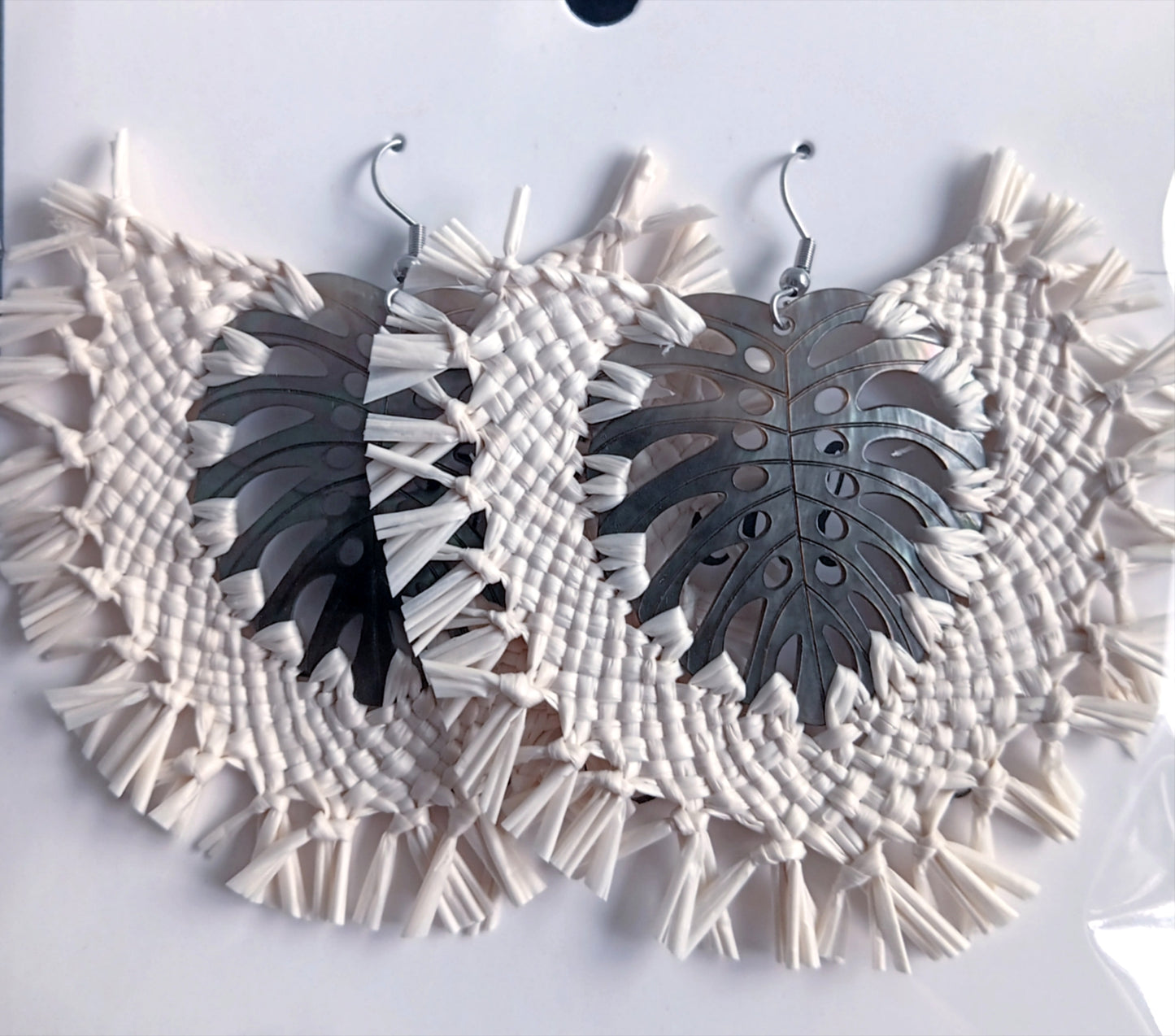 Assorted Coconut Frond/Rito Earrings Cat #4