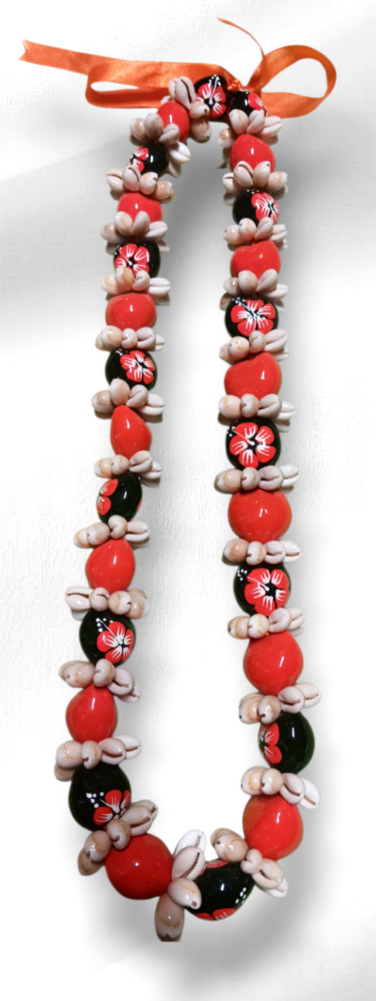 KUIKUI/COWRIE ROSETTE NECKLACE for men & women