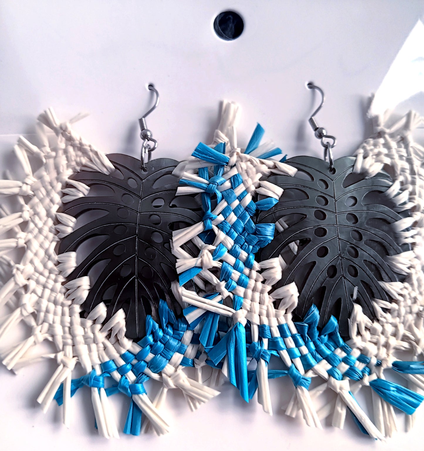 Assorted Coconut Frond/Rito Earrings Cat #4